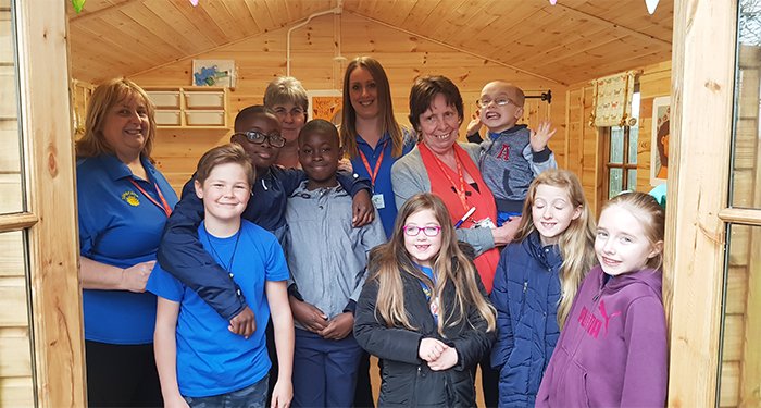 Many thanks to @Eurovia_Group and Rotherham Rotary Club for their donations for our summer house. A child friendly place for the children.