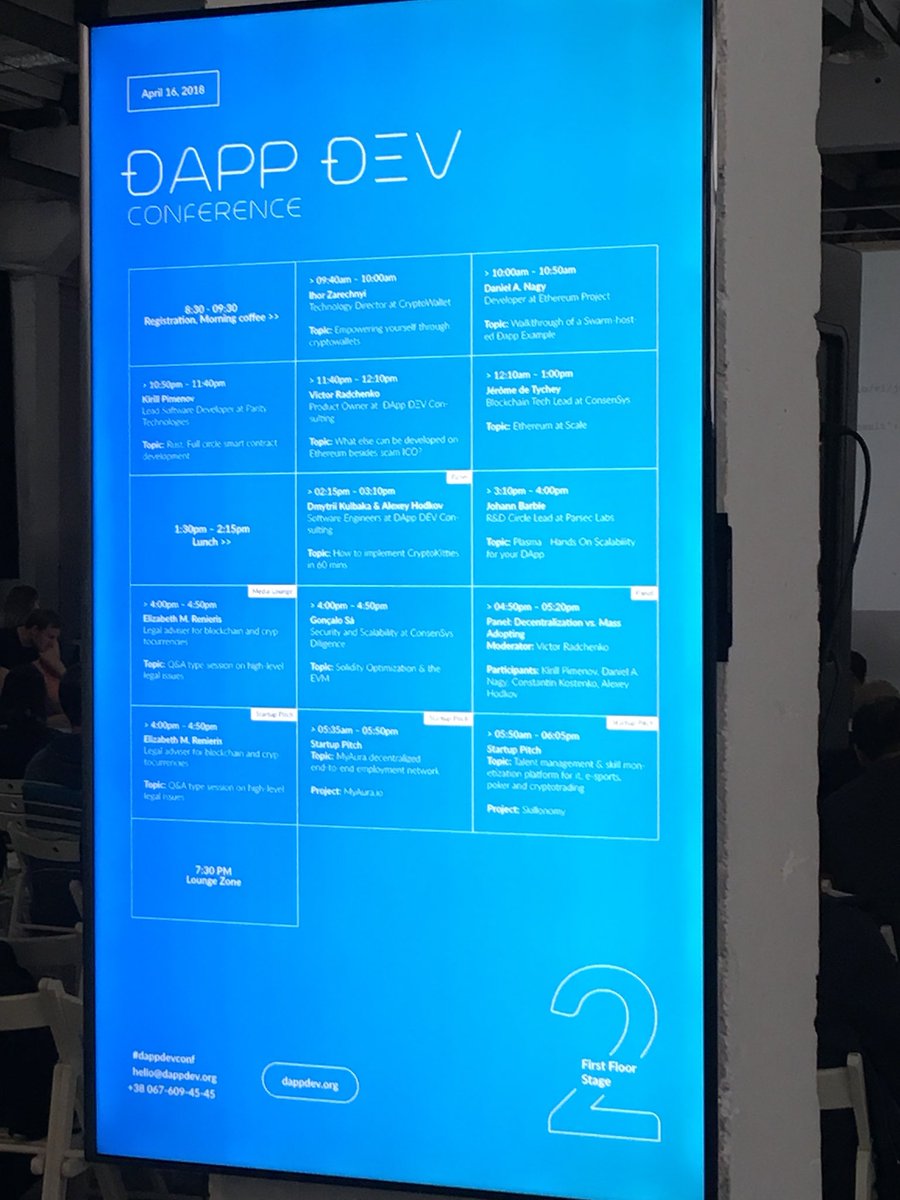 dapp_dev's tweet image. We’ve started! Michael Wuehler 
Co-Founder at INFURA
Topic:INFURA. Blockchain Strategy. Scaling. Infrastructure 
#dappdevconf
@InfluenceandCo 
@wuehler