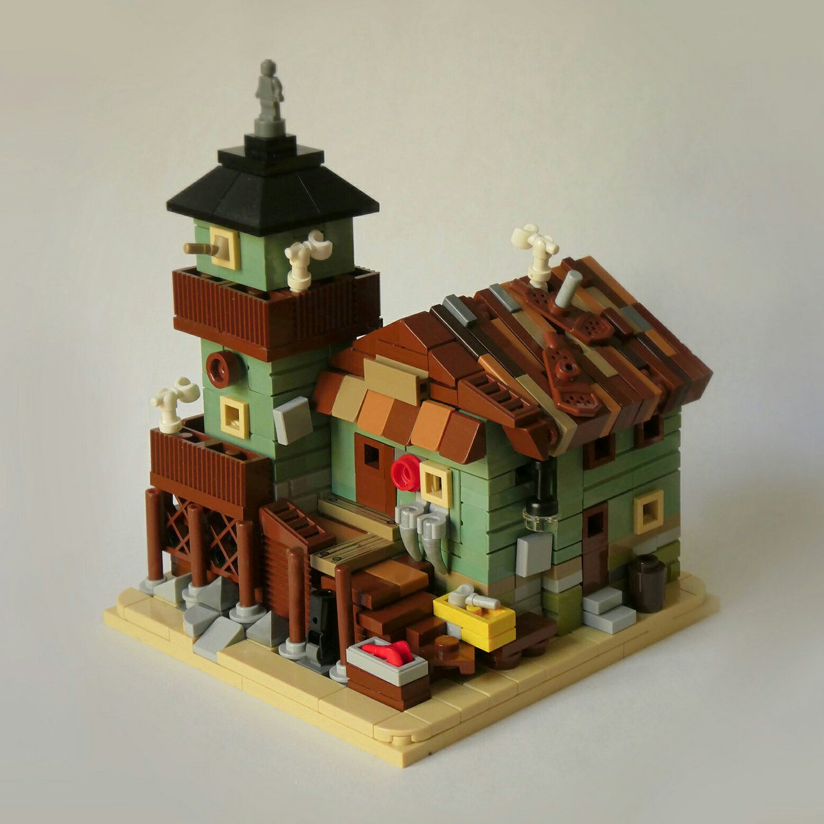 LEGOIdeas's tweet image. We love when fans take #LEGOIdeas sets and add their own unique touch to them! 

SimonNH brilliantly took the #OldFishingStore and scaled it down, yet managed to keep all the details that make this set so charming.

Check out more of SimonNH's work on lego.build/2qxRk8m