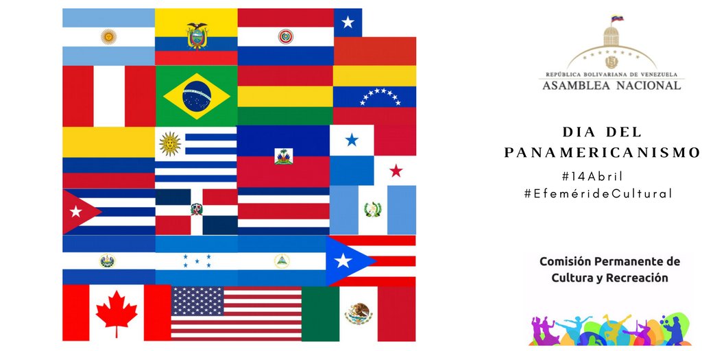 AN_cultura's tweet image. #14Abr #DiaDelPanamericanismo #DiaDeLasAméricas  En todo el Continente Americano se celebra para  exaltar los ideales y relaciones de hermandad que deben existir entre todos los pueblos de América #CPCR #EfemérideCultural