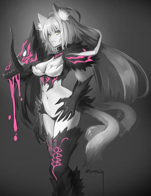 グリザイユ塗りのやり方がわからないので
グレーのままのアタランテ

#FGO
#アタランテオルタ 