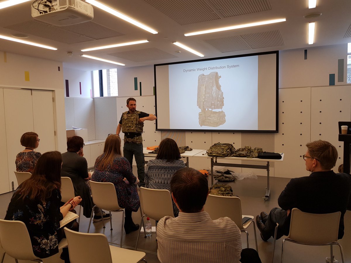 PeteAJohnston's tweet image. It&apos;s been a great morning here for the Collections div at @NAM_London as we get to grips with the new VIRTUS system that&apos;s being issued to British troops. Fascinating to hear about the science that went into it&apos;s development. Thanks to @SourceTactical for providing it
