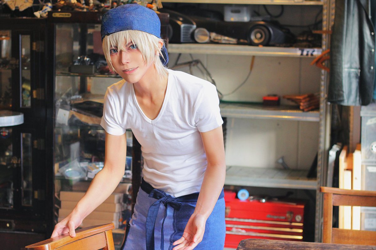 さらば 原稿 コスプレ Dc 安室透 カフェ衣装 2 撮影 きらめき Gebokuxgoya Thanx アンティークスカフェ様 Antiques Cafe きら写