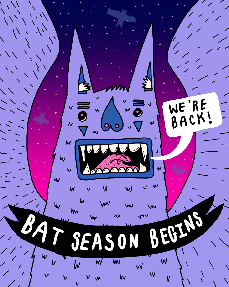 _kadero_'s tweet photo. 🖍• 📒 •  Oooh yeah, its spring and we can’t wait to see our first bats. Keep an eye out as the sun is setting but before it gets too dark! 🦇🦇🦇 https://t.co/2fdmhJ9Ceh