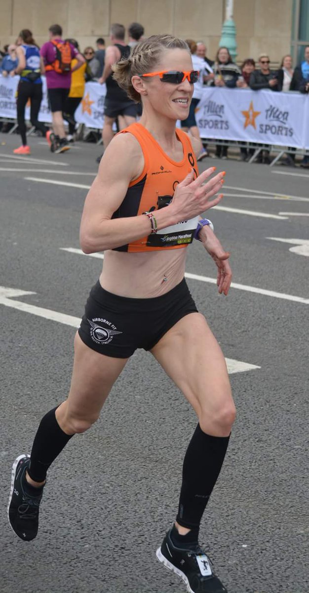This picture says it all. Smiling into the finishing straight. Soooooo bloomin happy. <a href="/BrightonMarathn/">Brighton Marathon Weekend</a> @on_runningUK #winningonclouds #beon