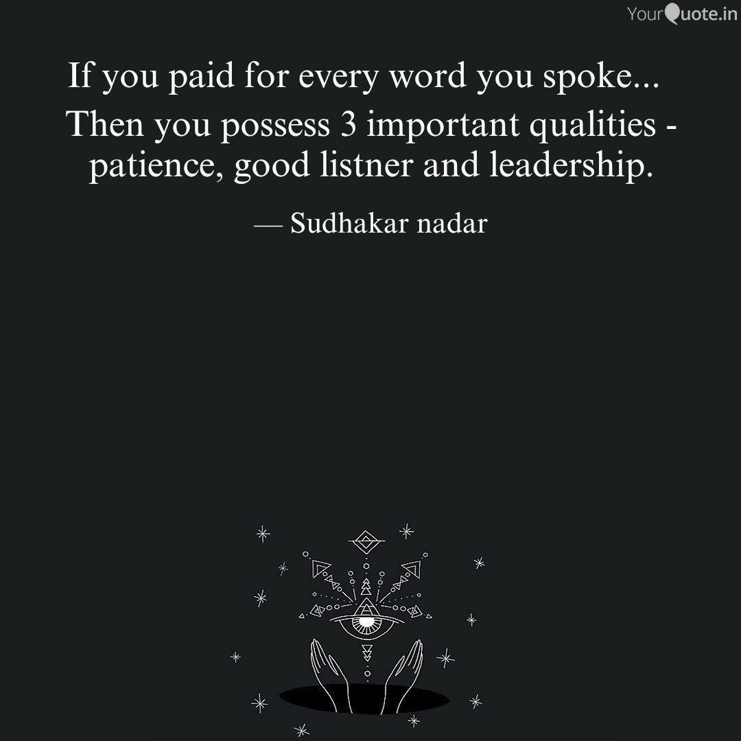 sudnad's tweet photo. #Collab Challenge

What If you had to pay for every word you spoke? 
Complete the micropoem: #paidforeveryword

Wishing you a marvellous Monday. #YourQuoteAndMine
Collaborating with  YourQuote Baba

Follow my writings on https://t.co/4tYJX7Jb5q #yourquote via @YourQuoteApp https://t.co/gk9D88mg5P