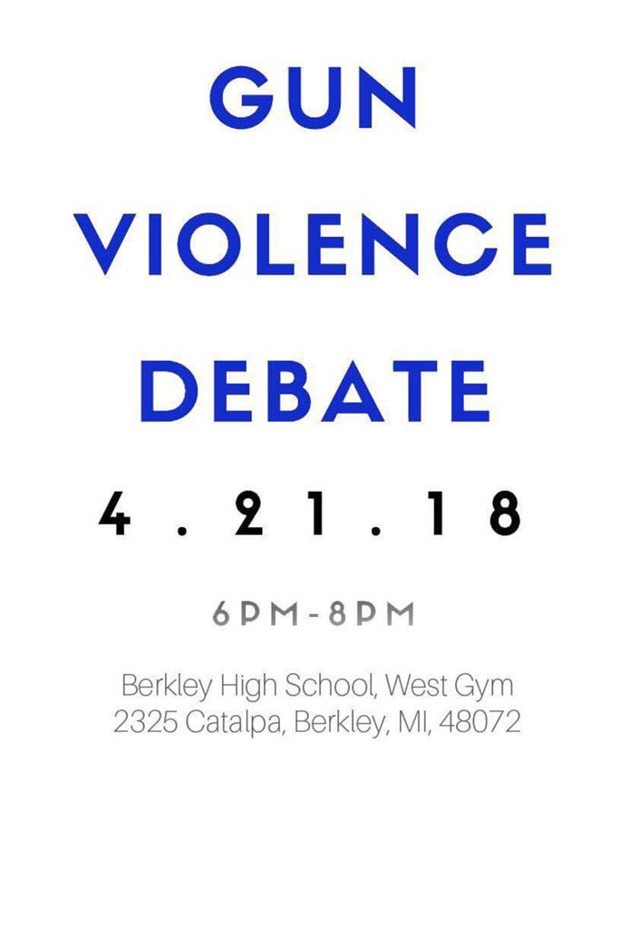 AD4StateRep's tweet image. It’s been a while since I have tweeted anything, but I will be speaking at a town hall on the 21st of April about gun reform! Come out and show support! The flyer is attached to this tweet!