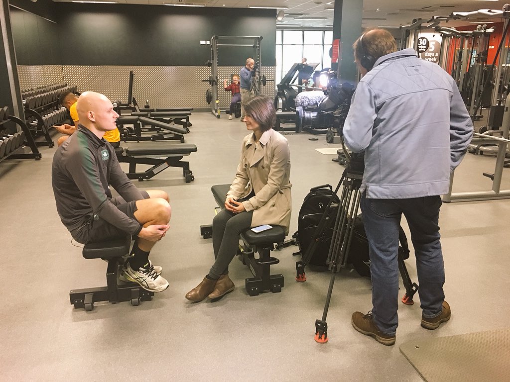 MichelleOwen7's tweet photo. Fantastic to sit down with @RyanEdwards_5 and hear his story of battling and beating testicular cancer. Will tweet when it will be going out on @SkySportsNews - well worth a watch. https://t.co/g5973xUQ4h