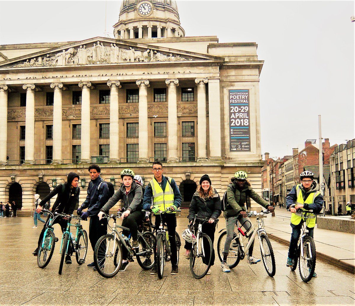 A huge THANK YOU every one of you that has donated a bike to us. We could not have done this project without you. Here we are on our celebratory bike ride this weekend; every young person built their own bike to keep from donated parts. #FeelGood  #notts #communityfoundations