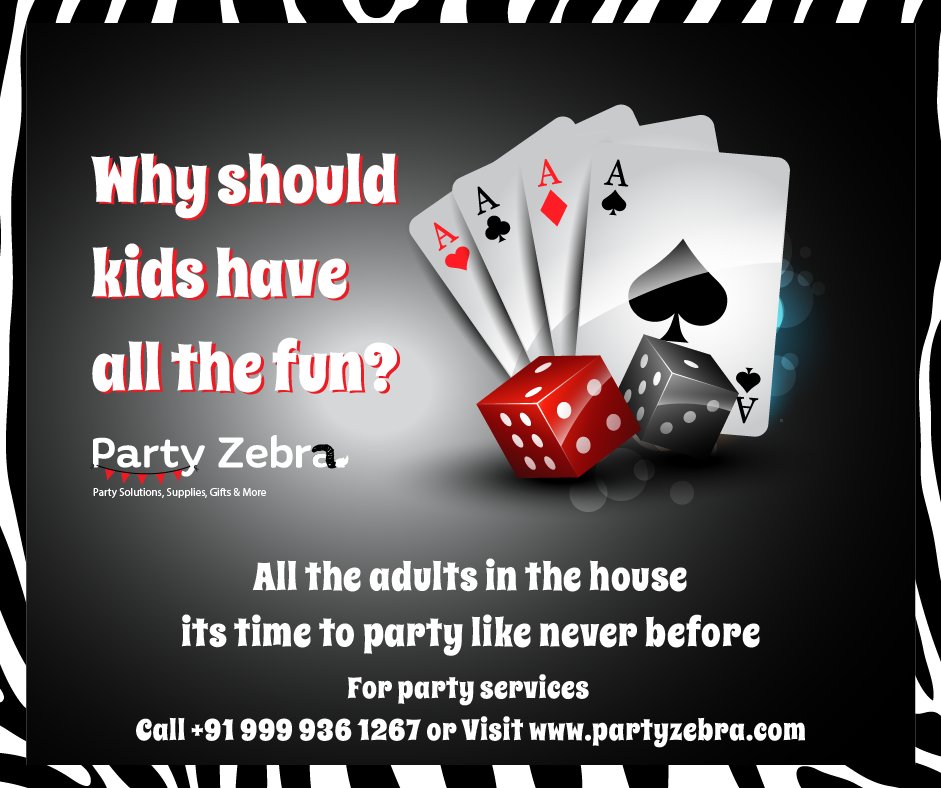 PartyZebra_PZ's tweet photo. Why should kids have all the fun? Theme parties are no longer a kids thing, adults can have some fun too. 
Let Party Zebra plan you a grand adult affair.
Visit: https://t.co/3K4UwbVKxE
Call: +91 999 936 1267 
#PartyZebra https://t.co/wqG1QRjEPb