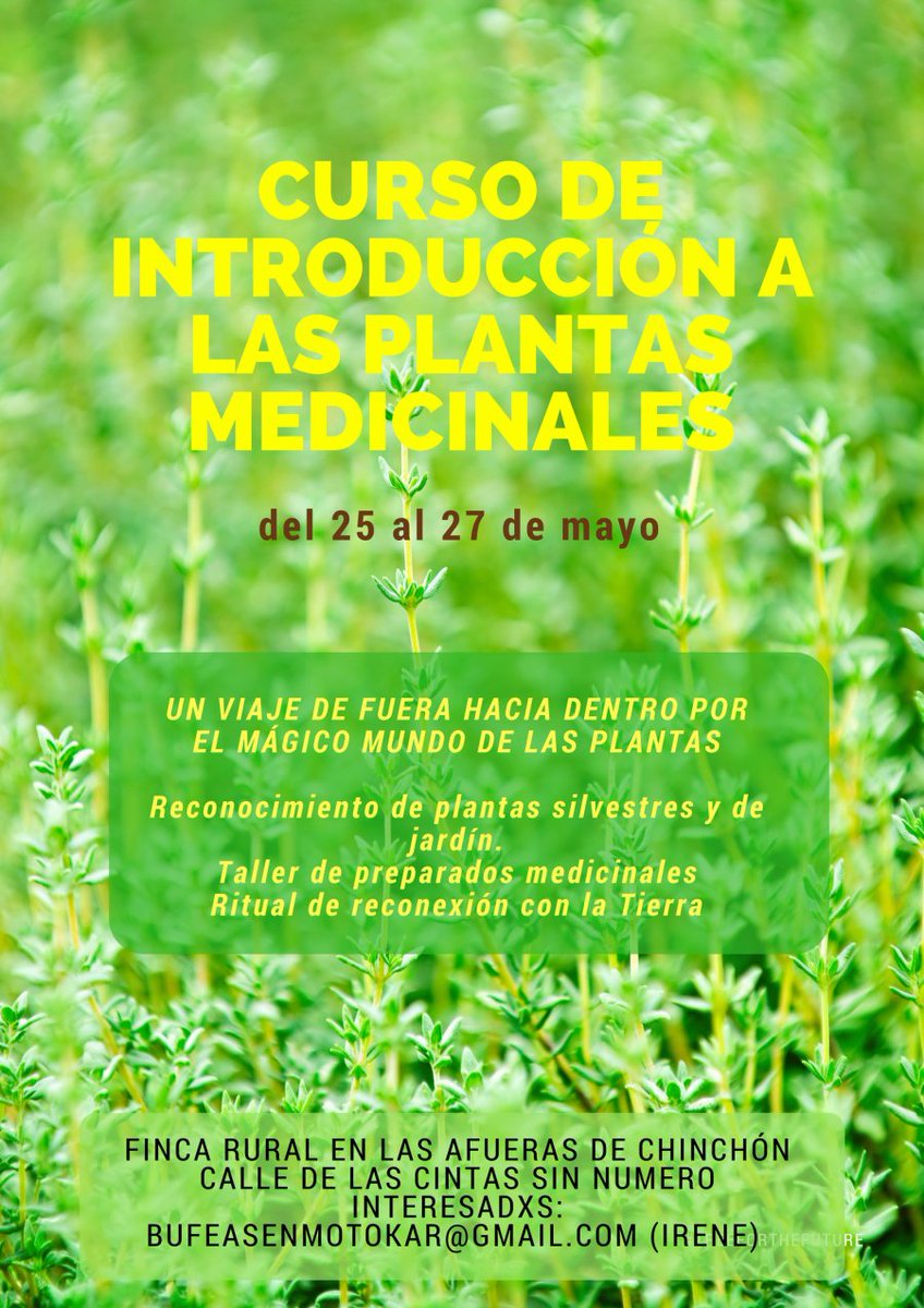 Iniciación a las plantas medicinales, en mayo.

asociaciongaraldea.wordpress.com/2018/04/15/cur…