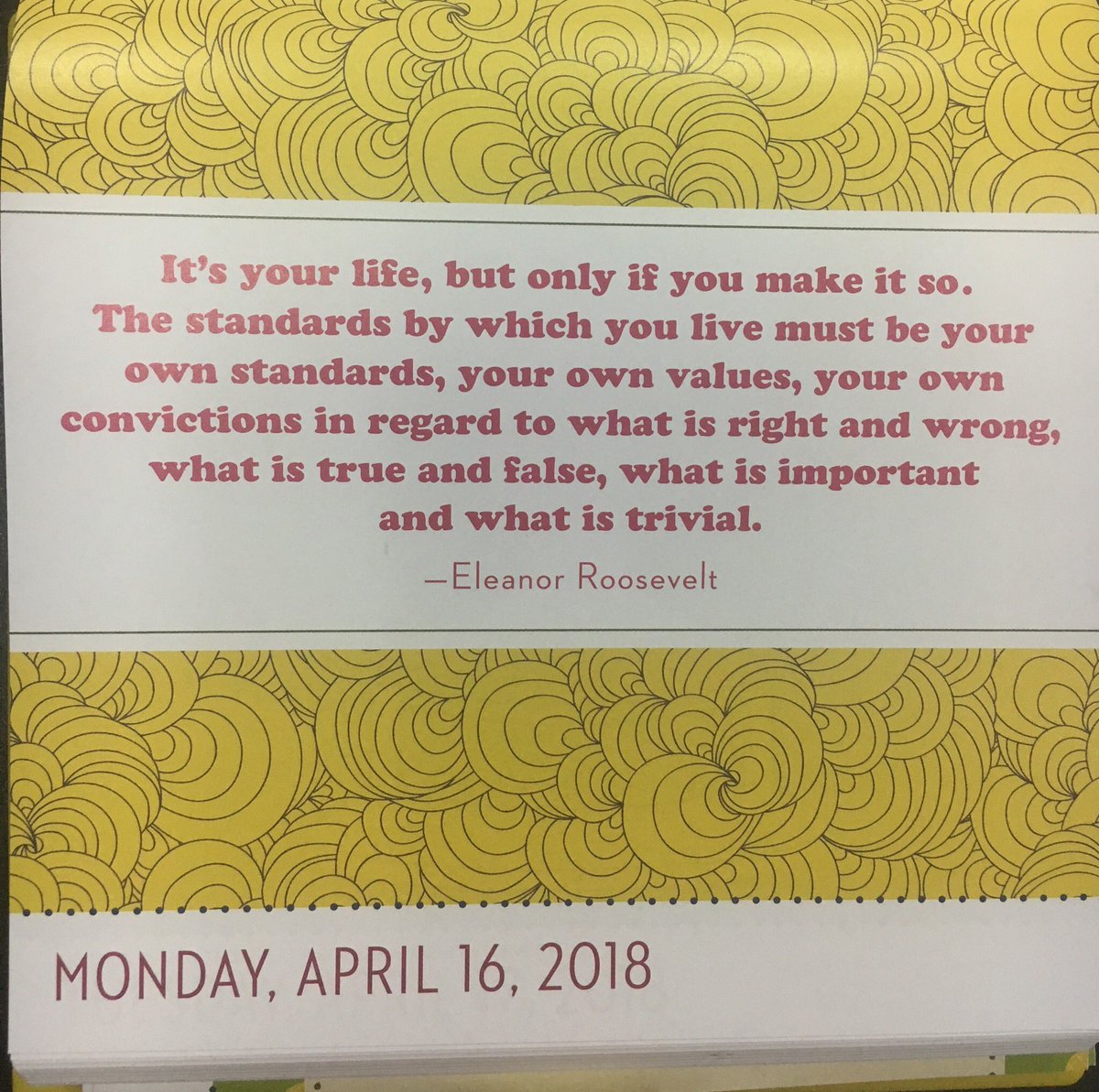 Great way to begin a Monday!  Reminds me of these song lyrics- “It’s your life..the world is watching you..Every day the choices you make say what you are and who” #MondayMotivation #LeadYourselfFirst