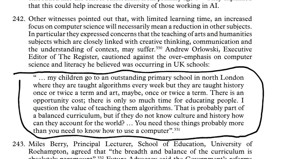 We may argue all day long about whether #digitalskillsgap is a real problem. I would argue, we have a #thinkingskillsgap. Children should be taught how to solve real problems. Full stop. #LordsAIreport #AIethics #AI #TeensInAI