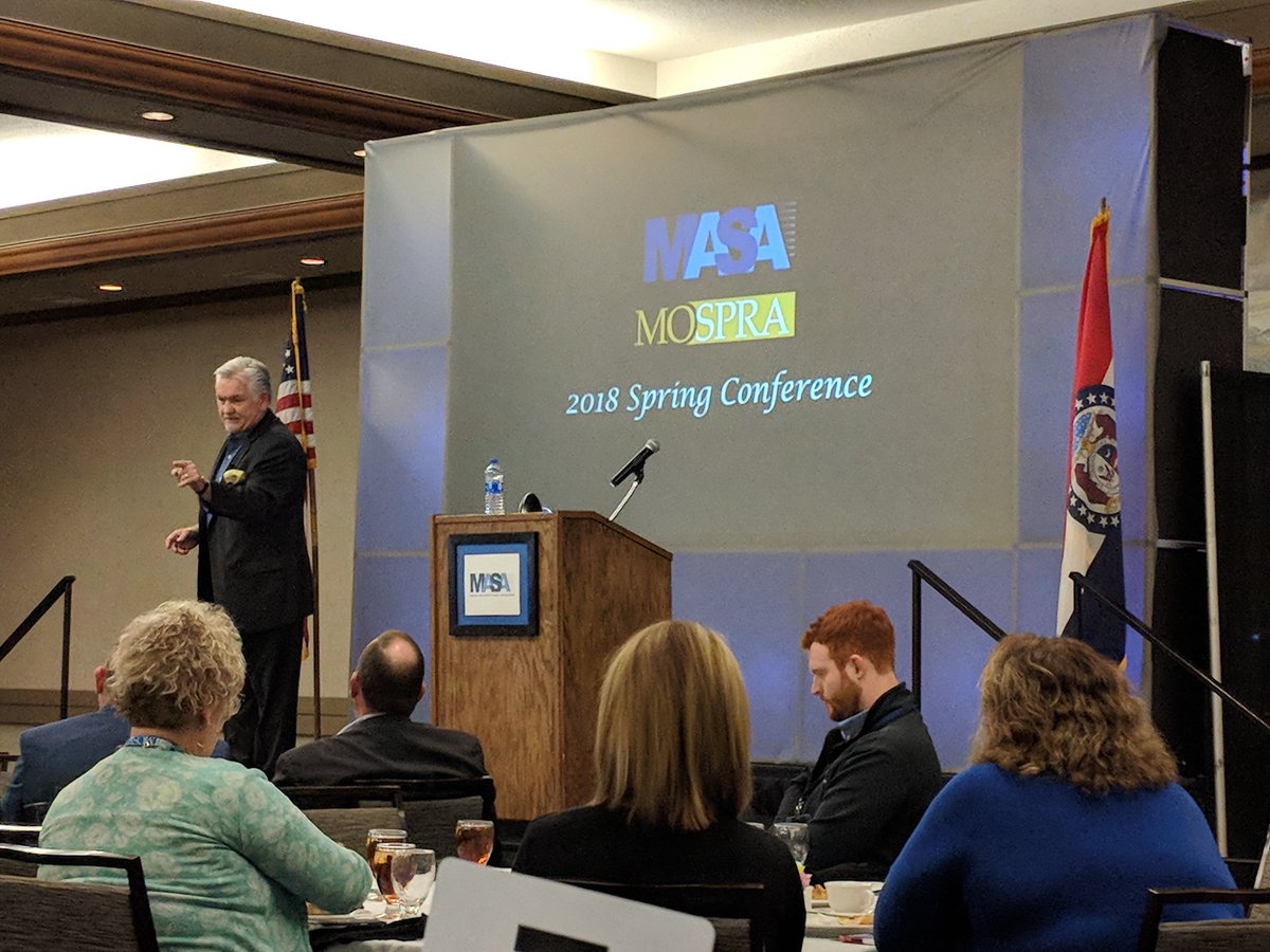 __SOTR__'s tweet photo. This Month: @SteveGSpeaks delivering #keynote for @MOSPRApros @MASALeaders #SuPR18 (photo cred. @JohnScroggie_Te) https://t.co/qzHhQ36JFJ