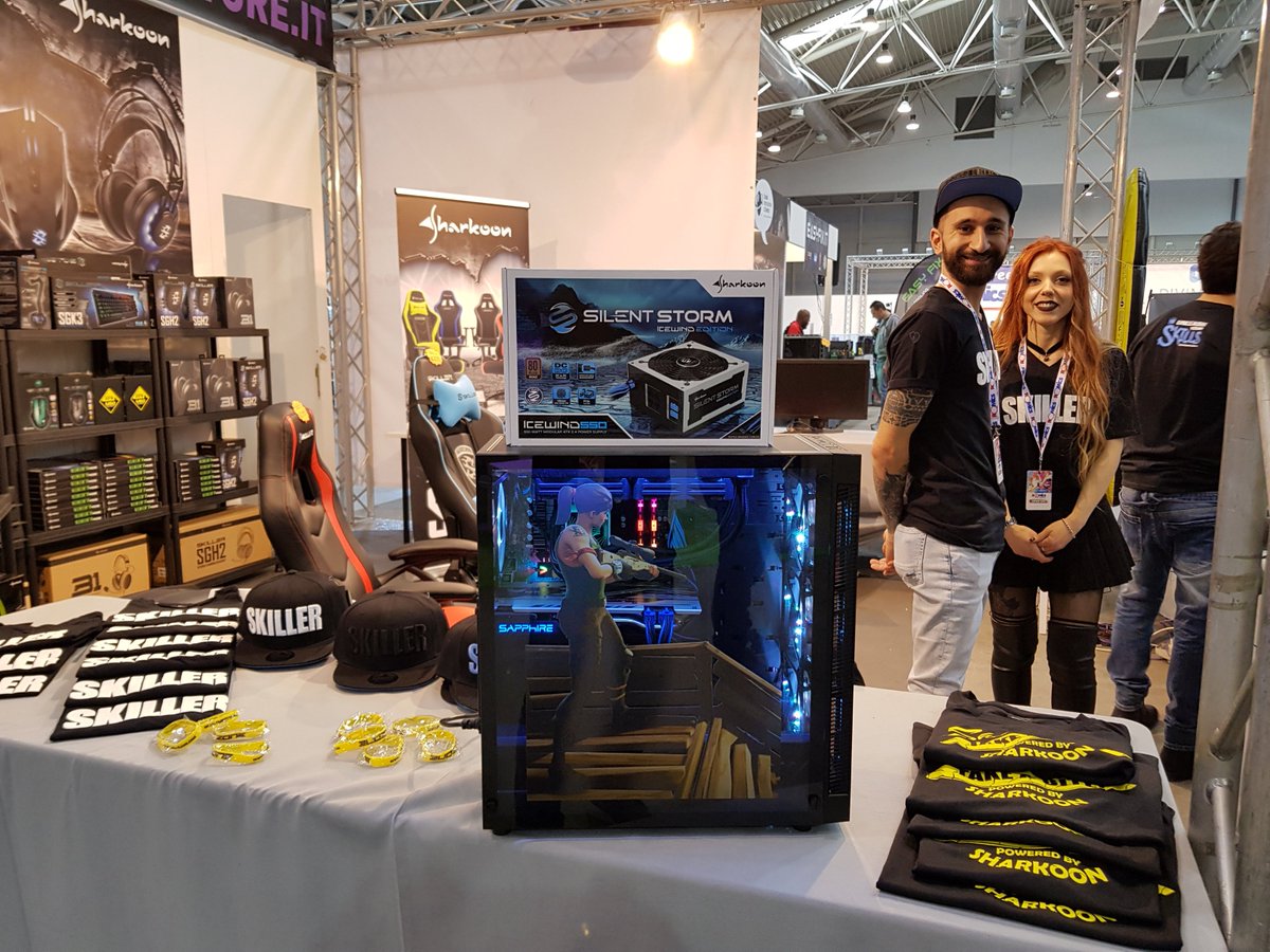 SharkoonNews's tweet photo. Our friends at AFK Store were looking good decked out in Sharkoon gear! 
   
  #Sharkoon #afkstore #Romics https://t.co/yr0zdX9oWM