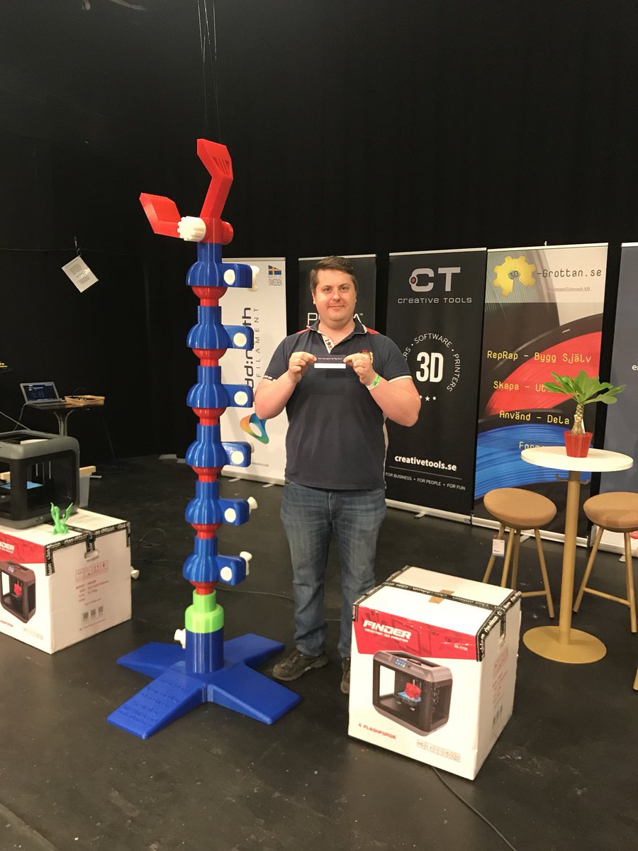 petertibemo's tweet photo. As one of the 6 people that runs 3D Meetup Sweden I just want to say thanks to everyone that was visiting us at #3DMS2018 and hope to see you again next time.  😃 And at last I just say #3DMSBounty 💪🏻#3DMeetupsverige #3DMeetupsweden https://t.co/DstSGBnZUz