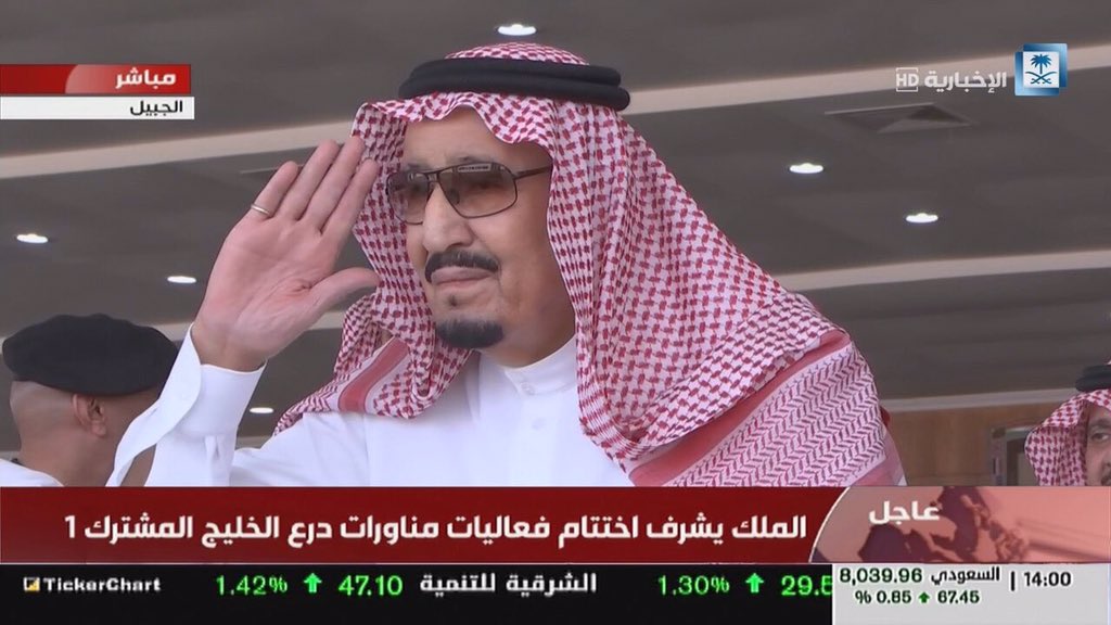 #درع_الخليج_المشترك1 هيبة ملك الله يحفظك يا #سلمان_بن_عبدالعزيز 💚🇸🇦