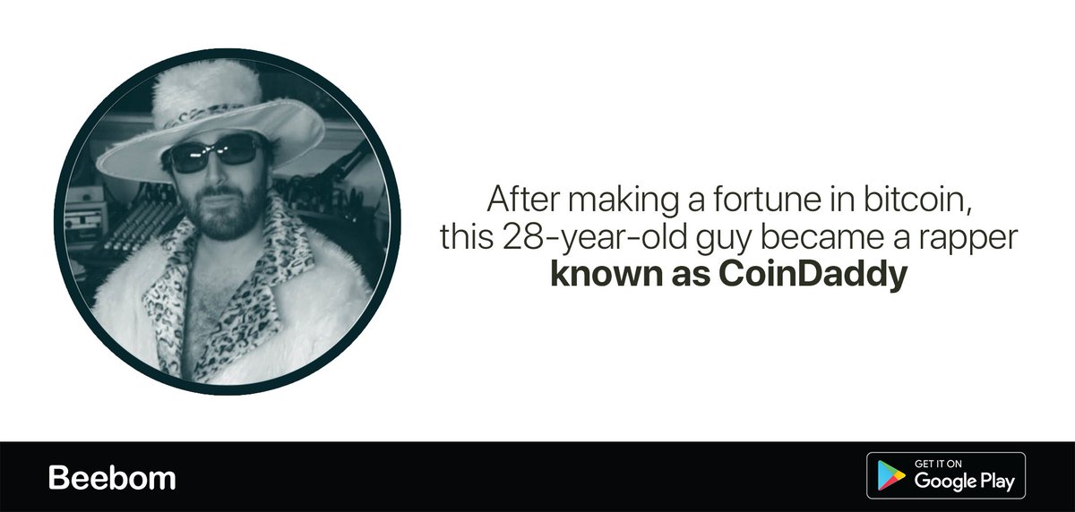beebomco's tweet photo. #CoinDaddy is the most famous "bitcoin rapper" in San Francisco. 🤪
The 28-year-old guy behind @realcoindaddy , Arya Bahmanyar, left a career in commercial real estate after he made a fortune in bitcoin. https://t.co/b8vVpVEv2L