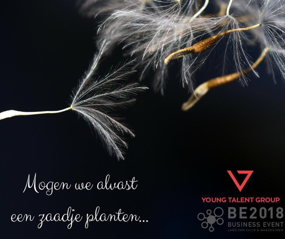Mogen wij alvast een zaadje planten... #be2018 - be2018.nl.