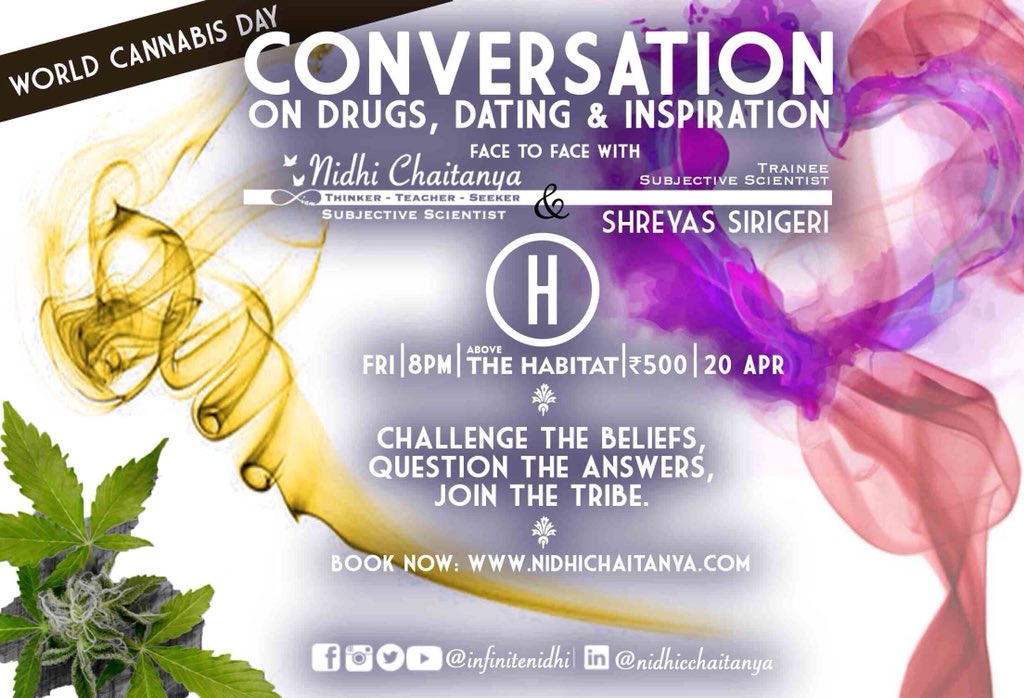 Andre F Bourque (@andre_ascot) on Twitter photo Even #India is challenging old beliefs around #cannabis on 420 ft <a href="/InfiniteNidhi/">Nidhi Chaitanya</a> @spaceyshreyas
Conversation on Drugs, Dating & Inspiration nidhichaitanya.com Even #India is challenging old beliefs around #cannabis on 420 ft <a href="/InfiniteNidhi/">Nidhi Chaitanya</a> @spaceyshreyas
Conversation on Drugs, Dating & Inspiration nidhichaitanya.com