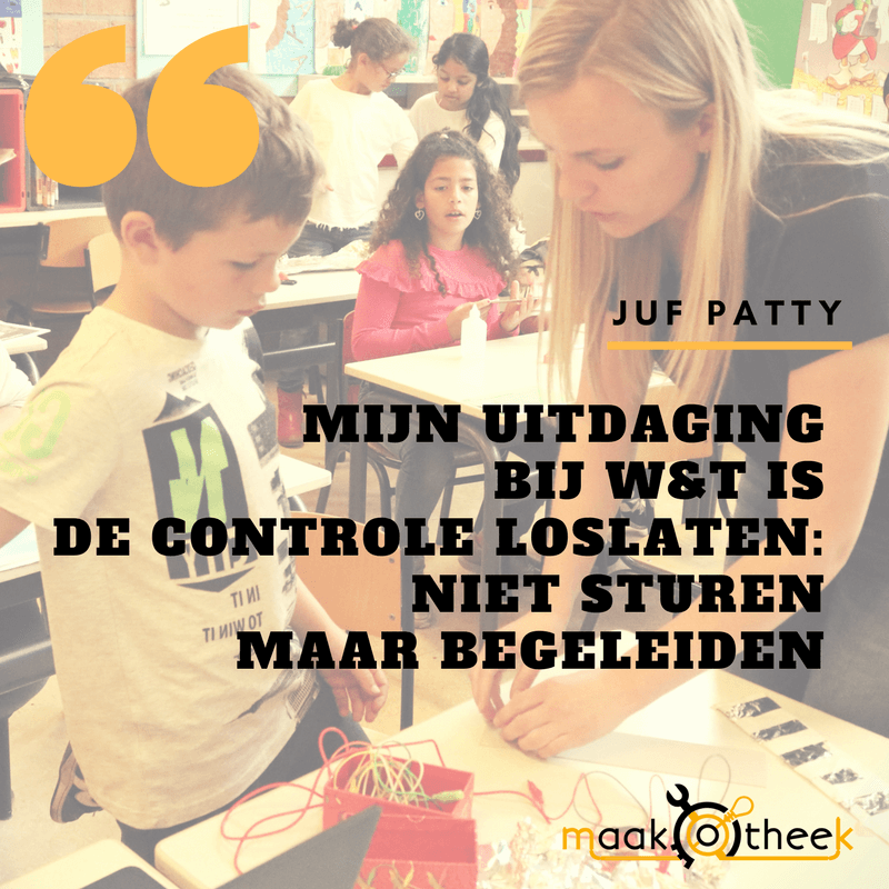 Maakotheek's tweet photo. Heb jij ook wel eens een #uitdaging in het onderwijs? Juf Patty van CBS Het Middelpunt in Hoogvliet geeft W&T en leert op een andere manier les te geven #onderzoekend #ontwerpend #leren #vaardigheden #stimuleren #begeleiden #techniekles #doen #wanthetisleuk https://t.co/P0AIqj0Pw4