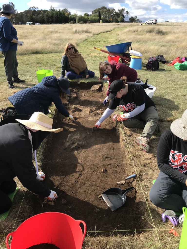 #KLAP2018 is going so wonderfully! Who would’ve thought that professional learning could be so hands-on and enriching?! Having an absolute blast learning how to excavate an archaeological site 😁⛏ #ACUedu_p
