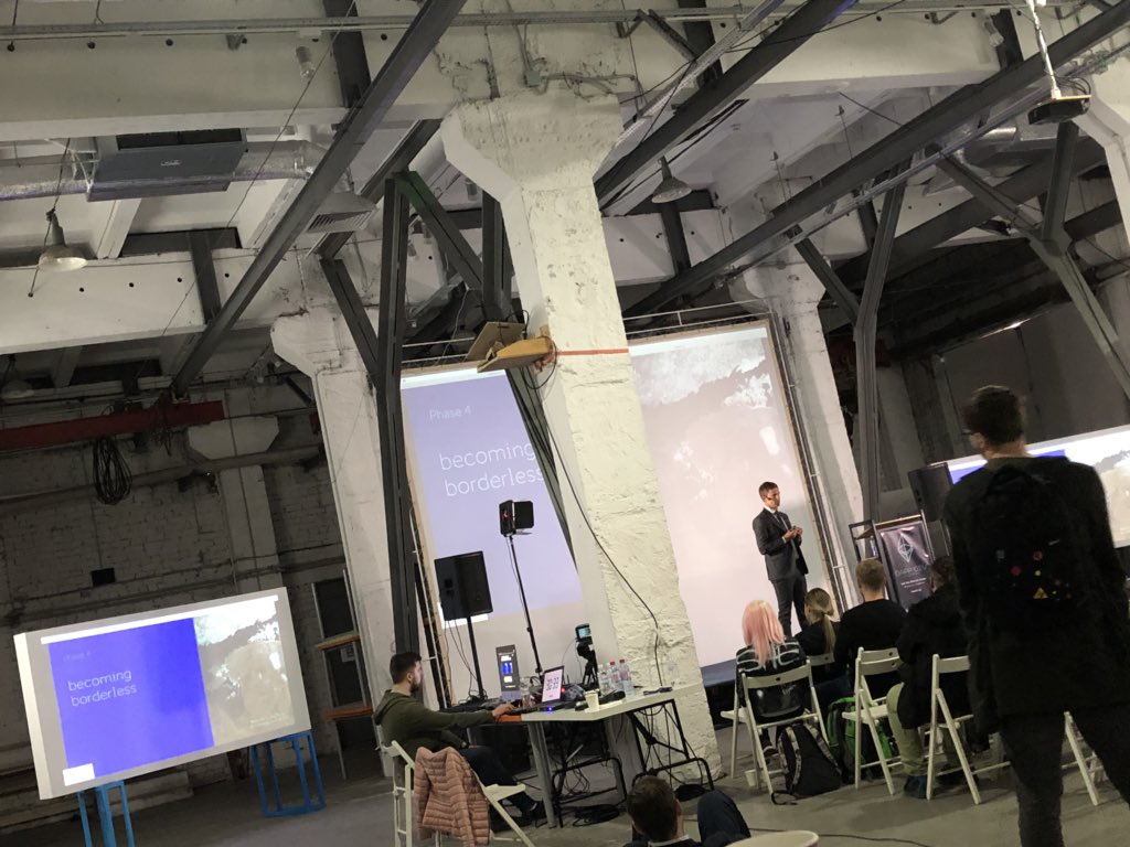 ethBounties's tweet image. A decentralized governance of nations empowers individuals and allows nations to help eachother more through cross border data exchange -  how and why you should help to build and program your nation @kasparkorjus, Futurist from #Estonia #DAppDevConf @dapp_dev  #Kiev