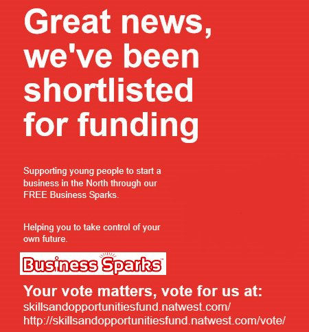 BusinessSparks's tweet photo. Reviving the Heart of the West End has been shortlisted as the only organisation supporting young people to start a business in the North region of the NatWest Skills and Opportunities Fund – please help us by voting for Business Sparks https://t.co/xfU5uq0fsE https://t.co/3mbrEuWJMY