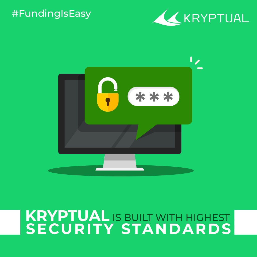 kryptual's tweet image. Built with highest security standards, we bring to users the entire ecosystem at one place. Know more - kryptual.com
#RaiseWithKryptual #EaseFundRaise #FundingIsEasy #Kryptual