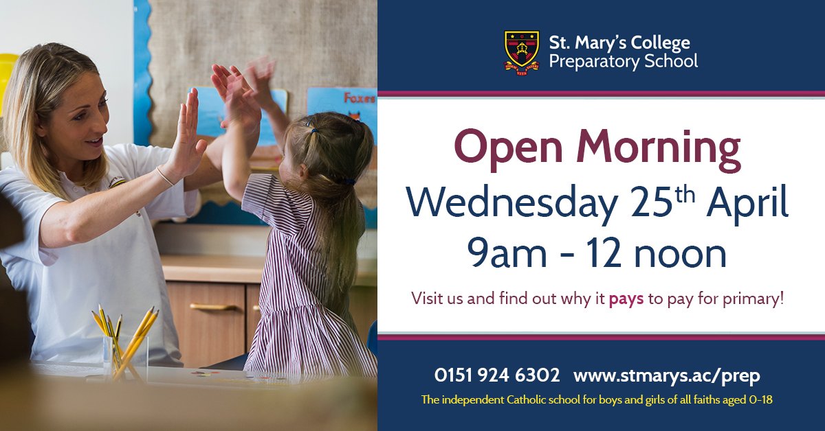 Didn't get the LEA primary school of your choice? Visit our Open Morning on Wednesday 25th April and find out why it pays to pay for primary!

#OutstandingResults #ExceptionalIndividuals #RatedExcellentInAllAreasByISI #PrimarySchoolOfferDay #NationalOfferDay #Admissions18