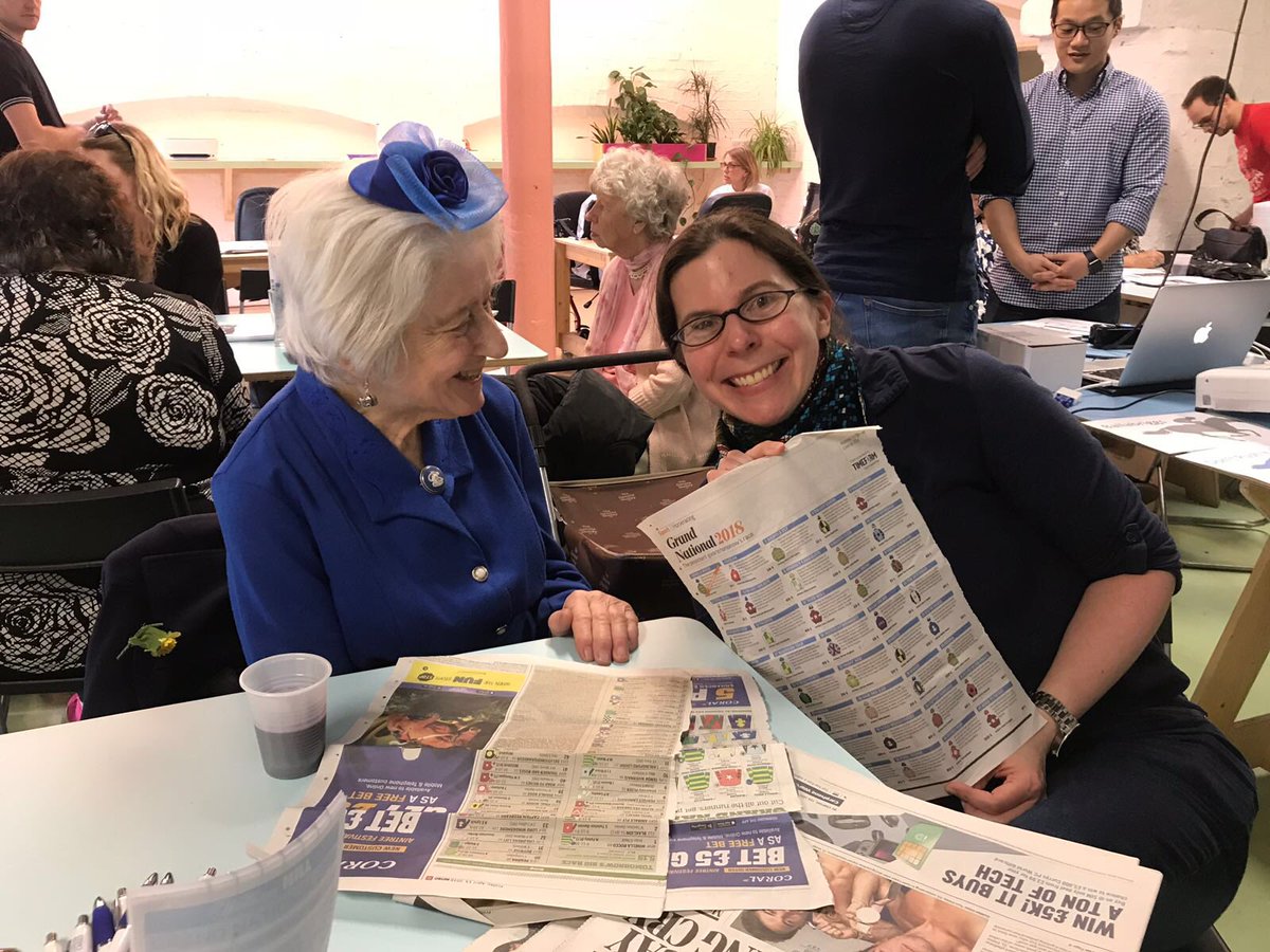 NorthLDNCares's tweet photo. “Would you like a seat next to me?” asked older neighbour Elizabeth-Anne this Saturday after Sarah mentioned it was her first social club. What a lovely welcome. 💙 https://t.co/TrVcSuE2cV