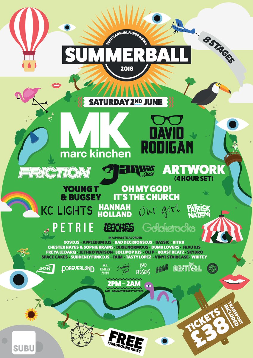 SUBUSummerBall's tweet image. ☀️ THE LINE UP IS HERE! ☀️ Loans have dropped, the sun's coming out, Summer Ball is just around the corner and we're doing things even BIGGER this year. Tickets at subusummerball.co.uk #bournemouth #student #summer #festival