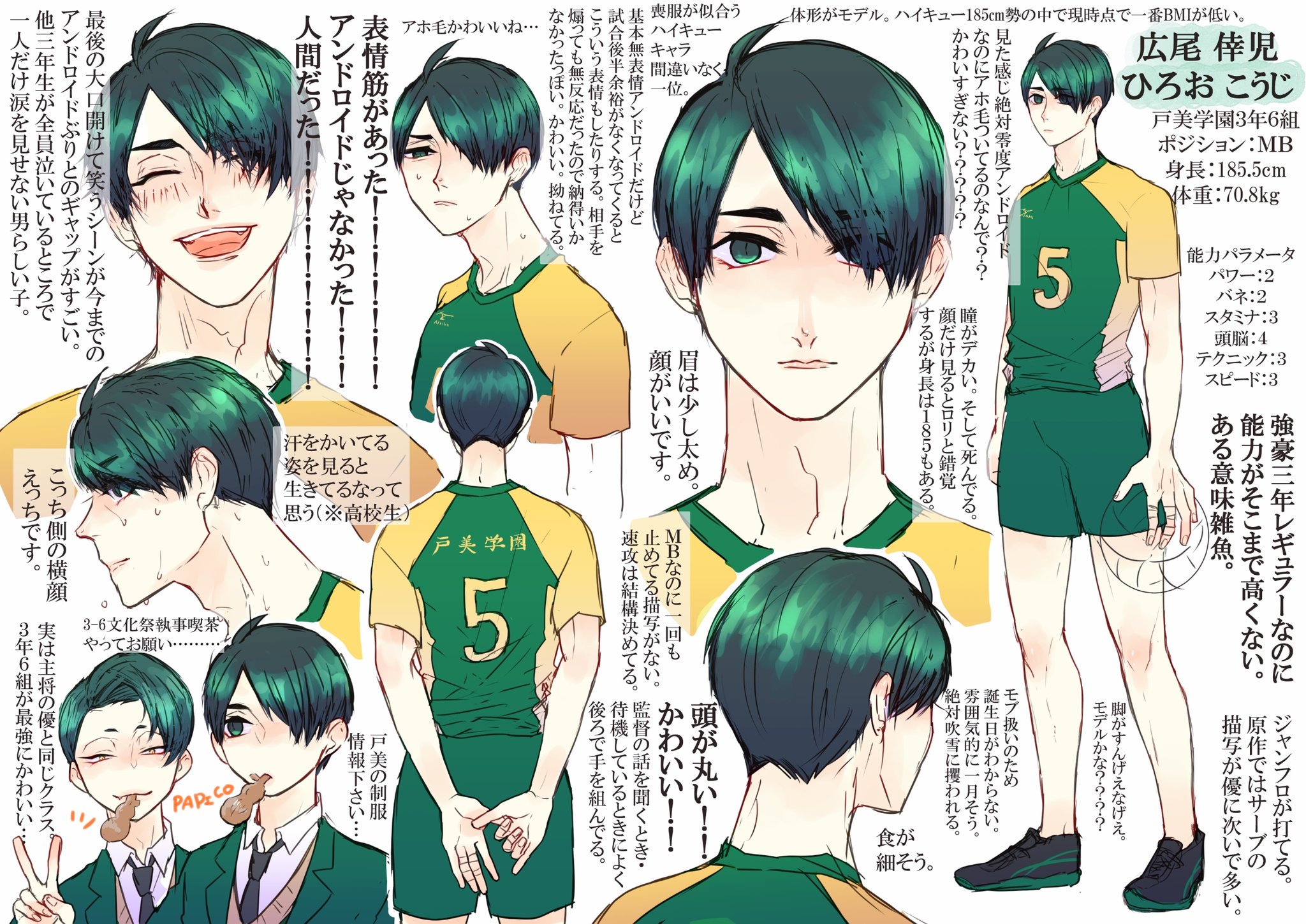 生乃 在 Twitter 上 ハイキュー戸美学園の広尾倖児について アニメ派の方も今すぐ22 23巻を買って読んでください モブ扱いだけど結構活躍してる 個人的な見解です T Co W51hjwmj4c Twitter