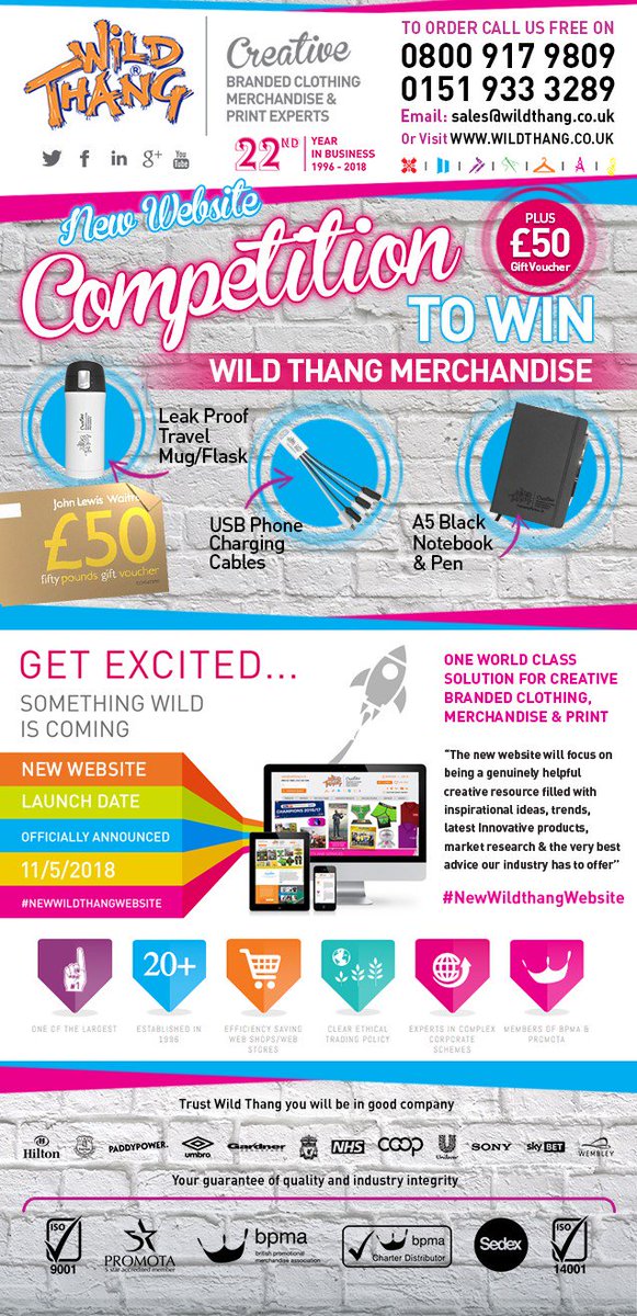 wildthangone's tweet image. #Competition #Comp #Comping #NewWildthangWebsite Officially Announced for 11/5/2018 get involved to win #Win a £50 #JohnLewis #Voucher WT goody bag Follow Retweet comp drawn 20th April