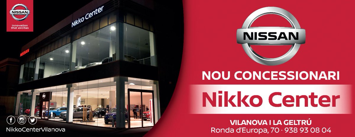 NikkoVilanova's tweet photo. Ja saps que si vens i portes el teu vehicle a reparar et deixem un vehicle de cortesia? Vine i informat a les nostres instal·lacions a la Ronda Europa nº 70 de Vilanova i la Geltrú.
#NikkoCenterVilanova #Nissan #vng #automocio #cotxe https://t.co/RUa9FIKn25