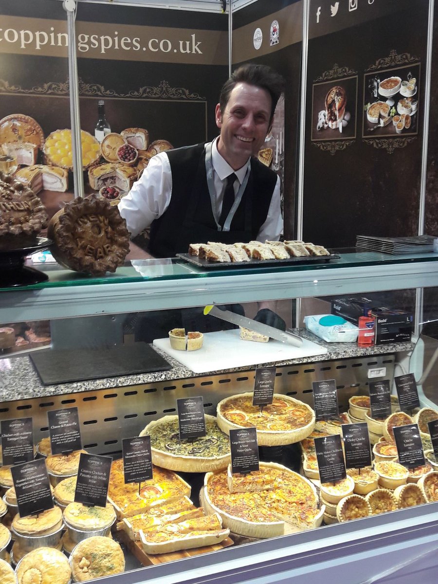 Toppings_Pies's tweet photo. We are all set up raring to go @FarmShop_Deli  we are on Stand L80 pop along and see what we have to offer. #toppingspies #porkpies #quiches #farmshopanddelishow  #doncasterisgreat  #localbusiness #hamdcrafted #awardwinning https://t.co/OqVvZdBGLK