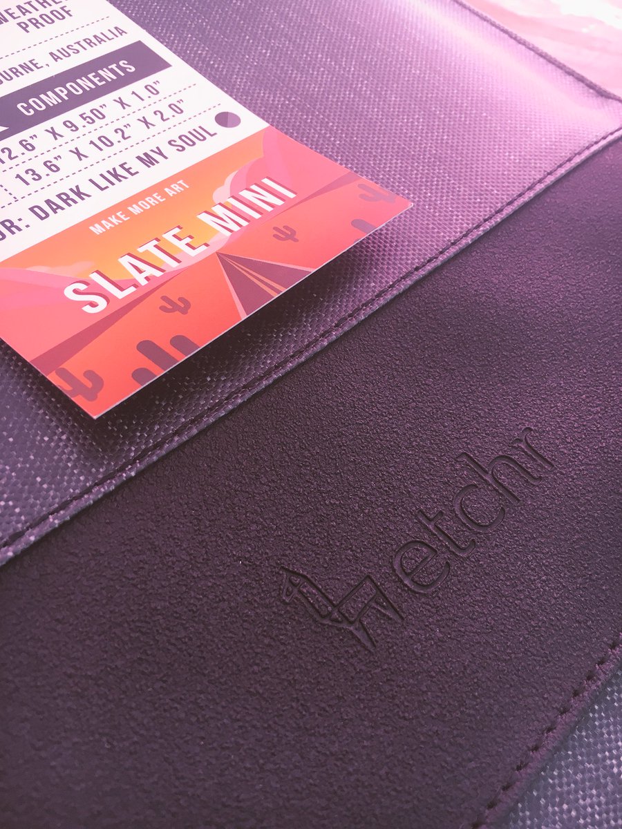 sparkiiro_'s tweet image. Look what arrived in the post! #etchr kindly sent me a slate mini to review!