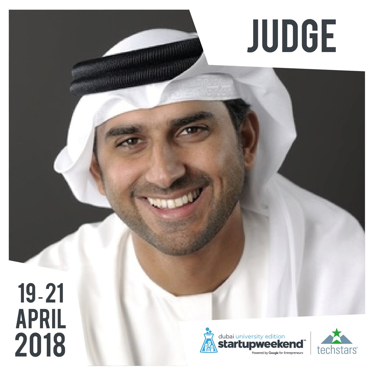 SW_Dxb's tweet photo. Introducing our Third Judge! Mr. Hamad Eghdani | Director of Governement Relations &amp; Emiratisation Advisor for startup at Tejar Dubai  - Dubai Chamber #swdxb18 #uniedition https://t.co/imjvLVtIHd