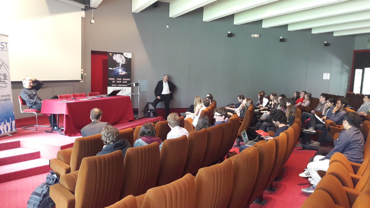 Our conference about artificial intelligence animated by Jerôme Euzenat, senior researcher from <a href="/inria_grenoble/">Centre Inria de l'Université Grenoble Alpes</a>, and the president from the <a href="/fondationGINP/">FondationGrenobleINP</a>, Emmanuel Arnould, is going strong and our participants get the chance to discuss many relevant issues   #BESTorg #AI #Debate