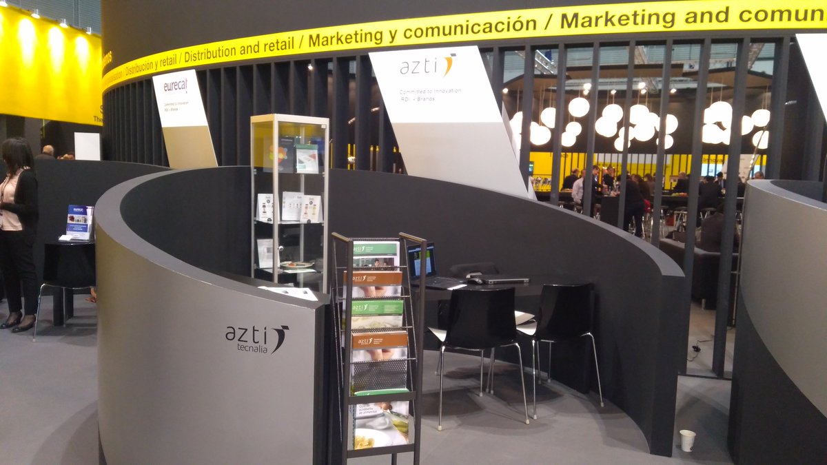 sostenibilidad's tweet photo. En @aztitecnalia tenemos  el stand en @AlimentariaBCN Hub para atenderos e informaros sobre nuestras soluciones para la cadena de valor de la alimentación #sostenible. #Alimentaria2018 https://t.co/w9tioV3ZLc