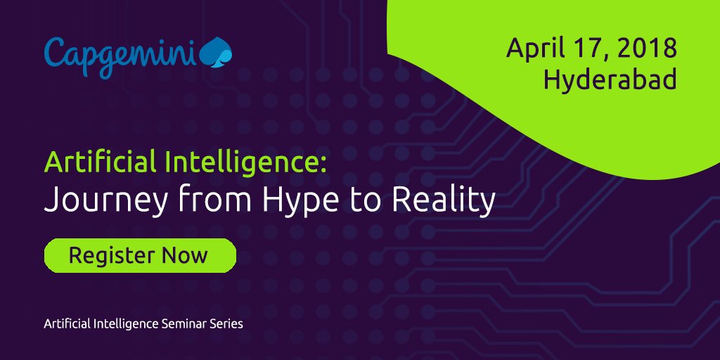 Learn examples of how organizations are using #AI & #machinelearning to drive business transformation at #CapgeminiAI seminar. goo.gl/Gzbmrj