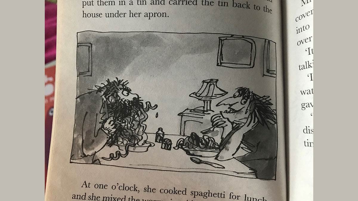 AblaisePages's tweet photo. Positive Monday vibes, thinking about illustrations that made me laugh as a child. @Booktrust @NadiaShireen #MondayMotivation https://t.co/9lTz0aKFnO https://t.co/U2oh8jBUIP