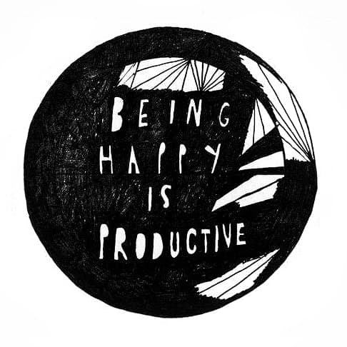 Being happy is productive! #MondayMotivation #BeHappy #BeProductive