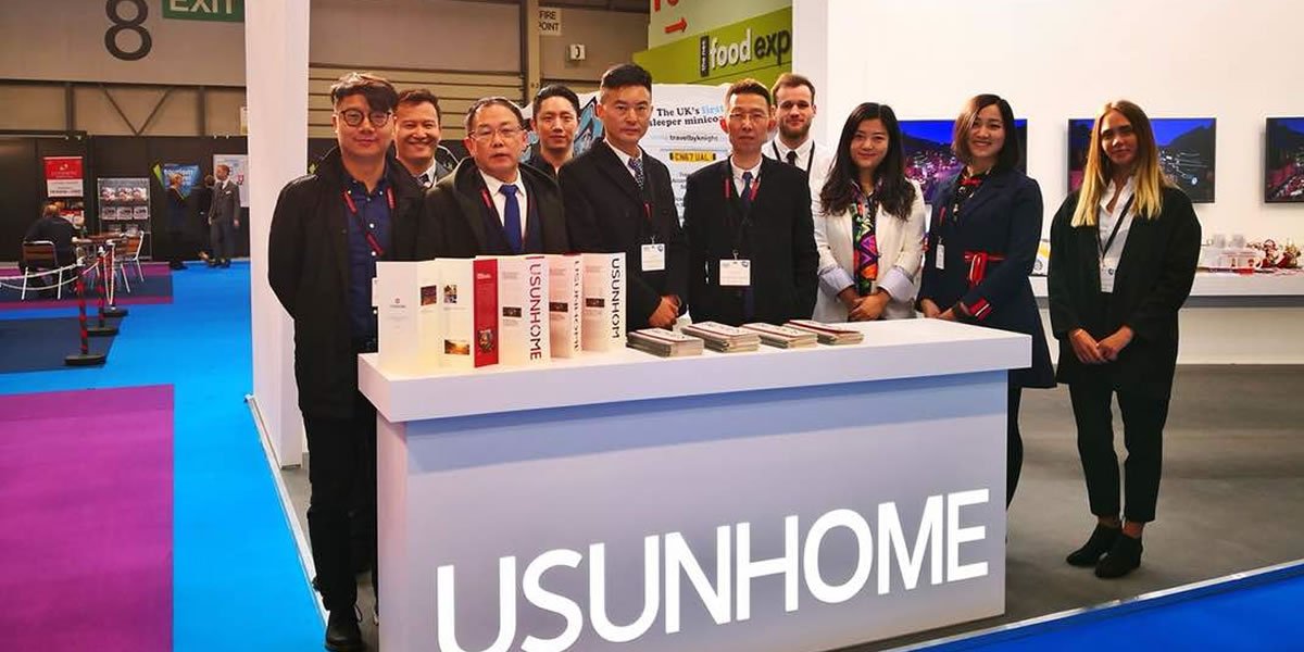 Chinese cultural investment group Usunhome asked us to install their exhibition stand at the British Travel and Tourism show at Birmingham’s NEC. bit.ly/2qCk6np