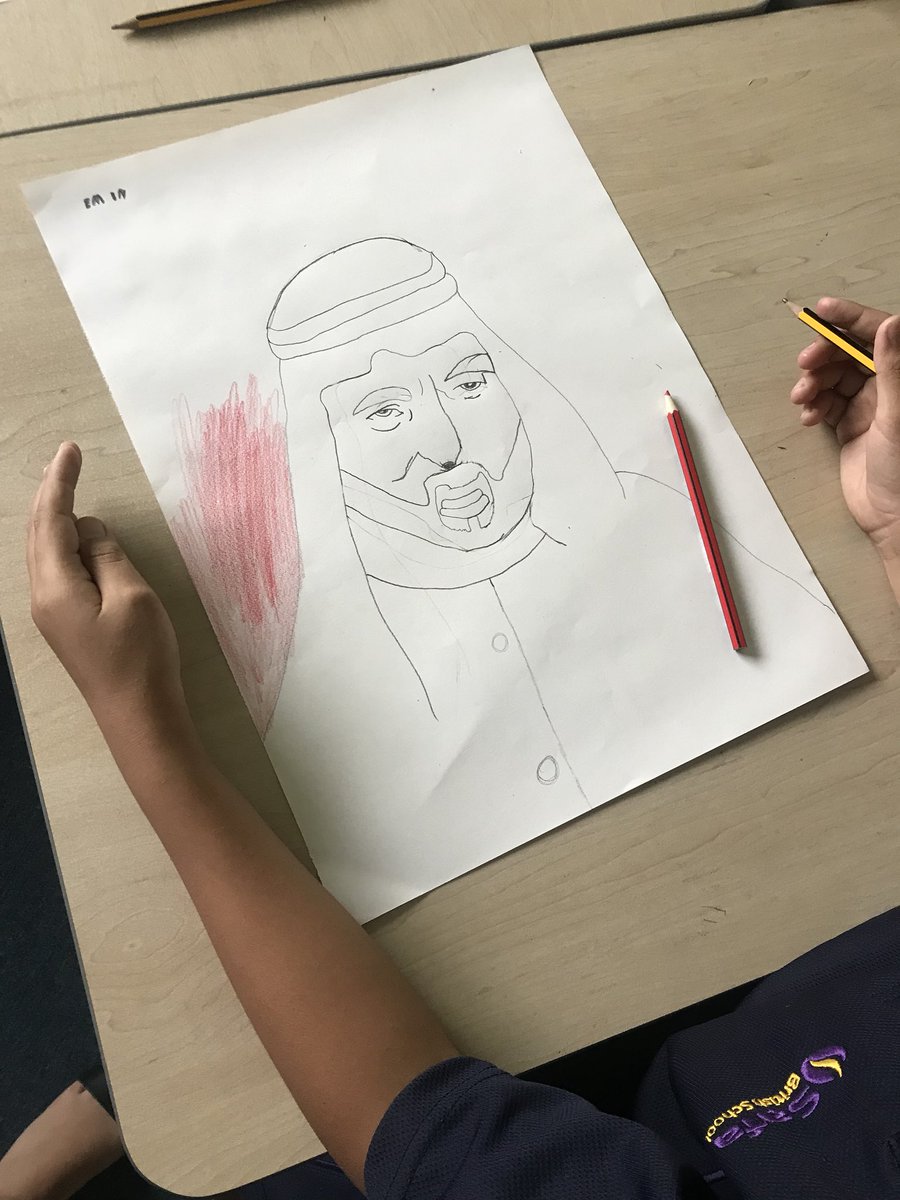 Our portraits of #SheikhZayed are turning out so beautiful! #YearOfZayed #SBSArts