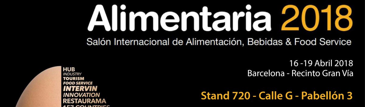 Del 16 al 19 de abril te esperamos en <a href="/AlimentariaBCN/">Alimentaria</a> 2018, El Salón Internacional de Alimentación, Bebidas y Food Service. 
Pásate por nuestro Stand 720 - Calle G - Pabellón 3. ¡No faltes! 🍷😁
#DisfrutaSommos