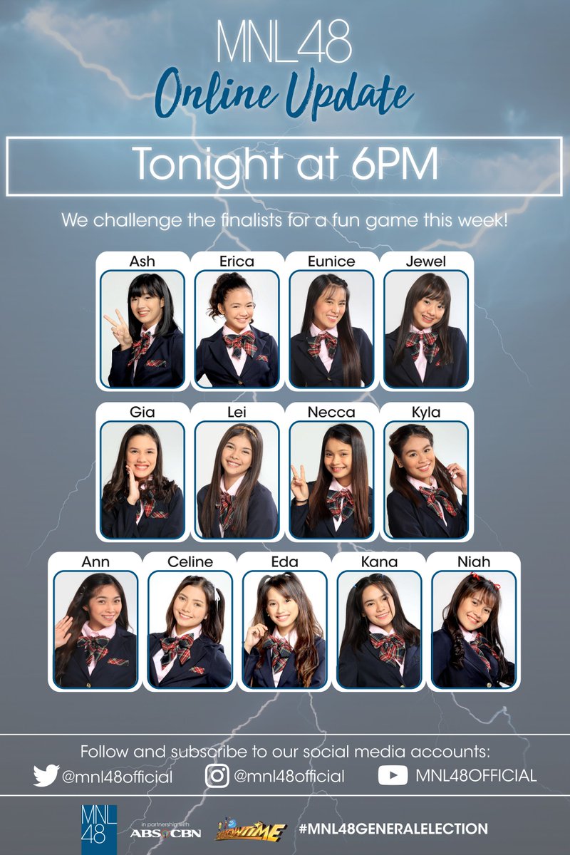 Mas kilalanin ang inyong mga OSHI! LEVEL UP natin ang kulitan mamaya!

facebook.com/mnl48official/

#MNL48GENERALELECTION