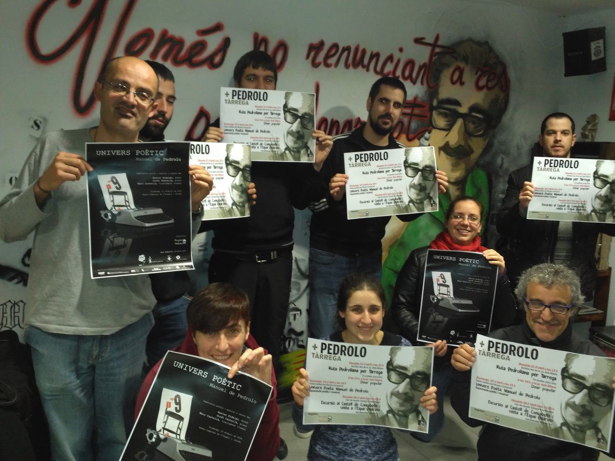 mespedrolo's tweet photo. Reivindiquem un any més @mdepedrolo a #Tàrrega. Per això hem preparat diferents activitats aquesta setmana:
✅La #rutapedroliana dissabte dia 21
✅Espectacle poètic-musical dia 22 Museu Comarcal de l'#Urgell
✅Visita a l'Espai Pedrolo dia 28 #mesPedrolo
 https://t.co/3LiYZTOreo https://t.co/Fo2IhPCM4s