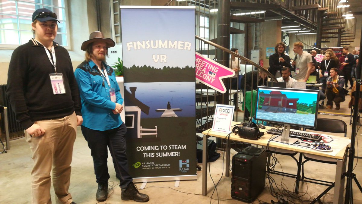 FinSummerVR's tweet image. Have you tried out FINSummerVR yet? Find us @TallinnGameDev  #GameDevDays