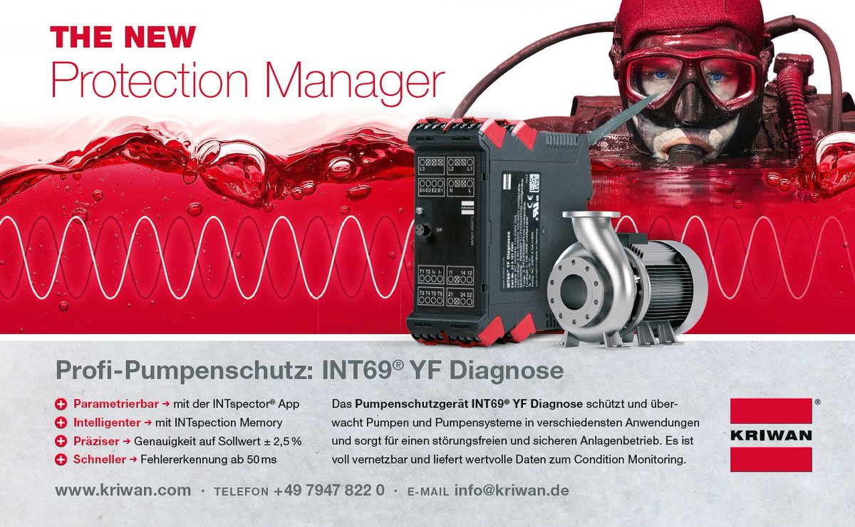 INT69 YF Diagnose: Das All-in-One Gerät für Temperatur- Spannungs- und Leitwertmessungen. Mehr in der neuesten Ausgabe Industrielle Automation, S. 64 <a href="/INAUTOMATION/">INDUSTRIELLE AUTOMATION</a>  #industrielle #automation #motorschutz
industrielle-automation.net